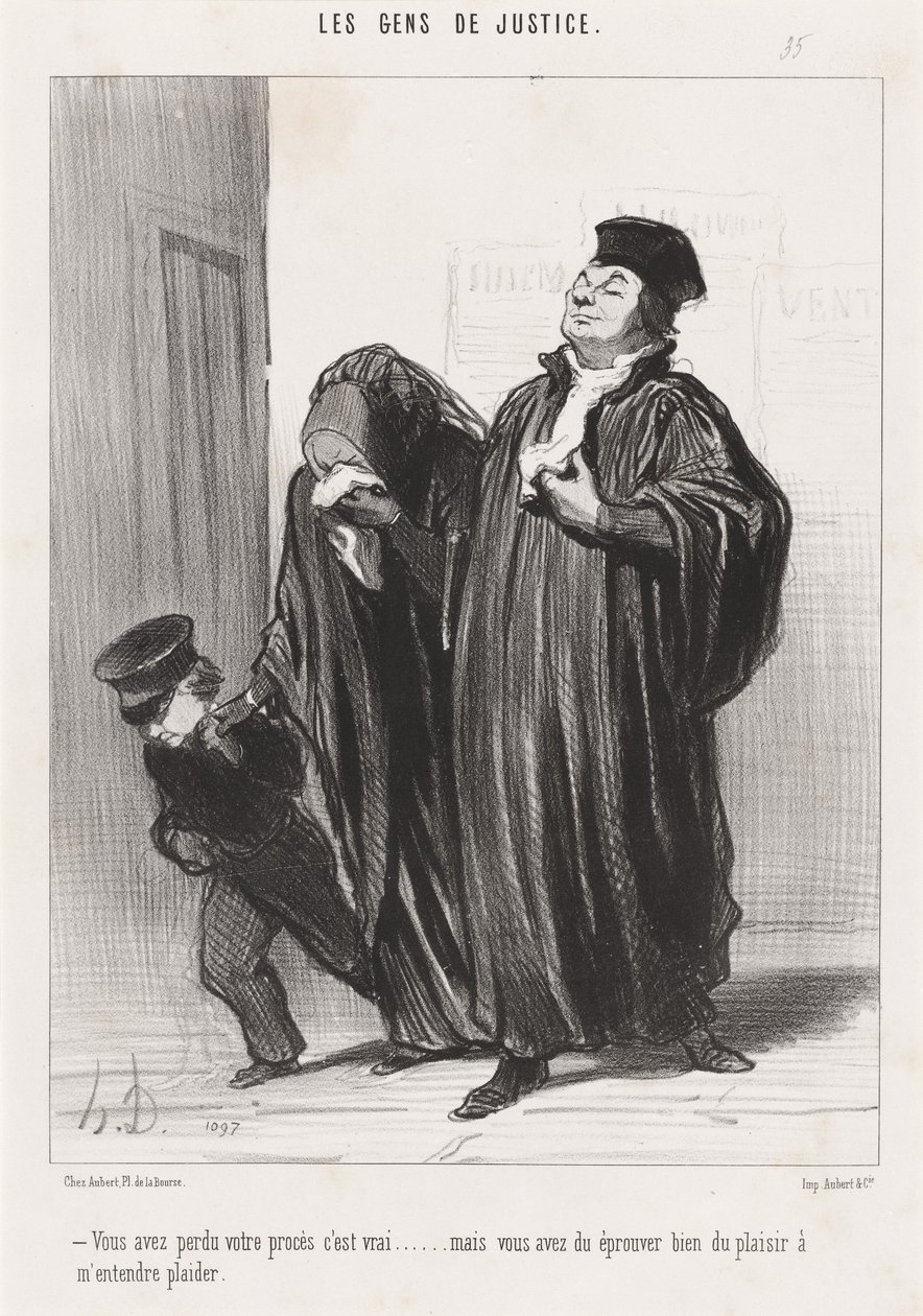 Elvesztetted az ügyedet, ez igaz... alkotó: Honoré Daumier