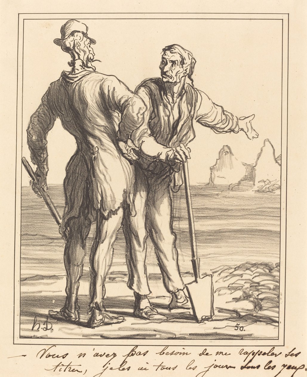 Nem kell emlékeztetned a címeire... alkotó: Honoré Daumier