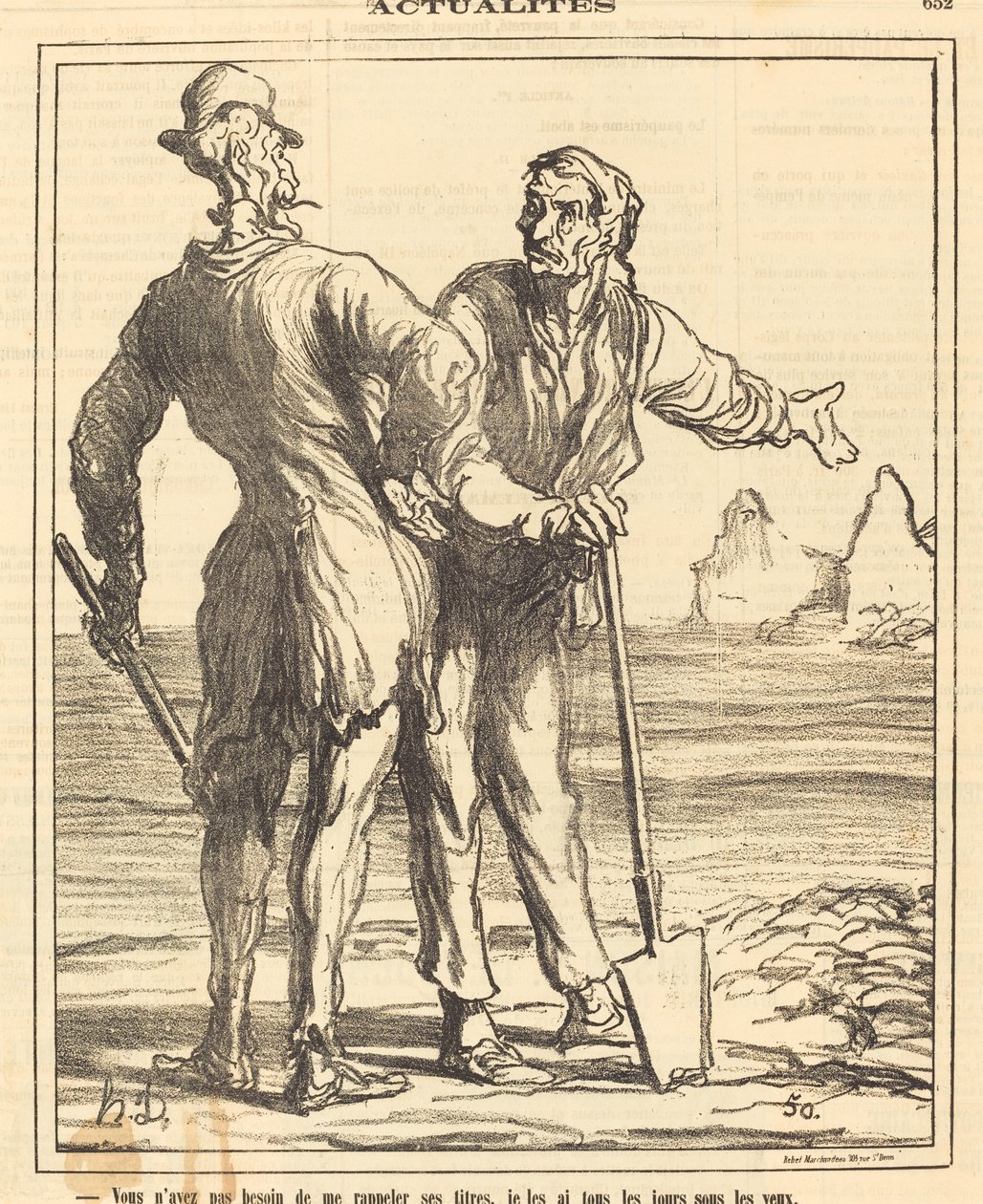 Nem kell emlékeztetned a címeire... alkotó: Honoré Daumier