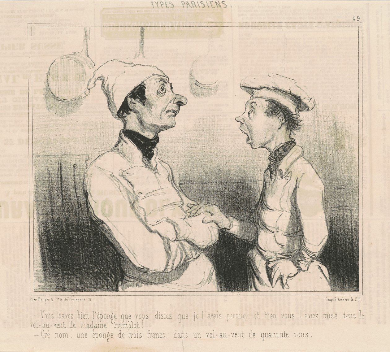 Ismered a szivacsot, amit mondtál... alkotó: Honoré Daumier