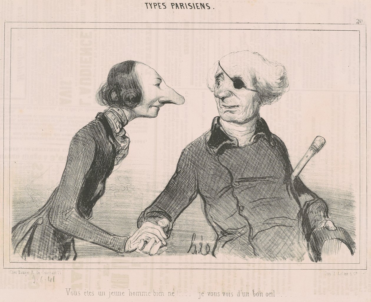 Jól született fiatalember vagy!... alkotó: Honoré Daumier