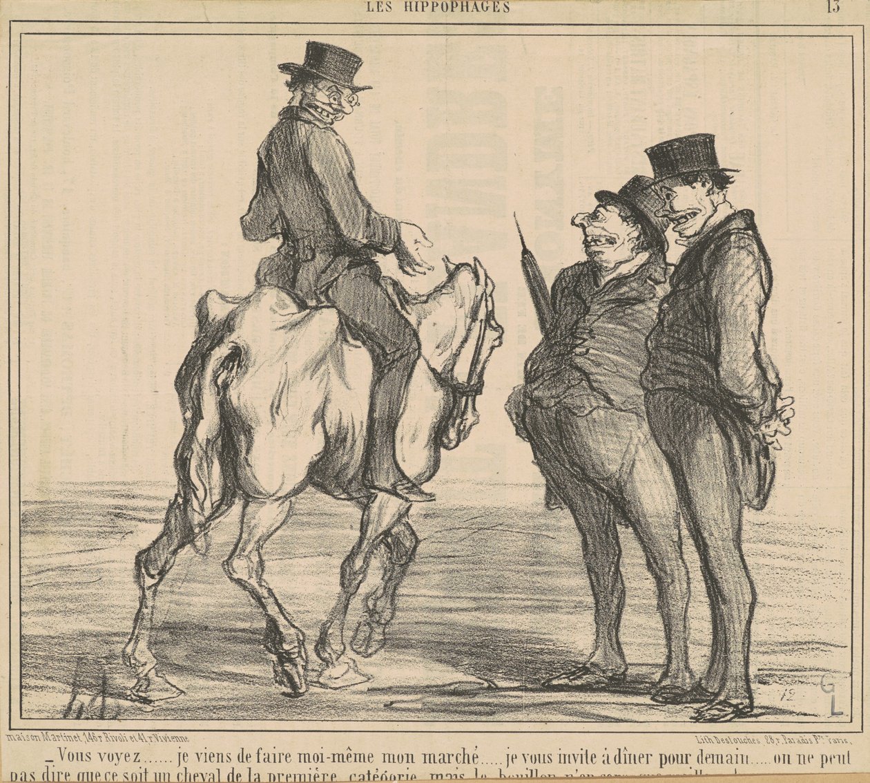 Látod... most csináltam... a piacomat... alkotó: Honoré Daumier