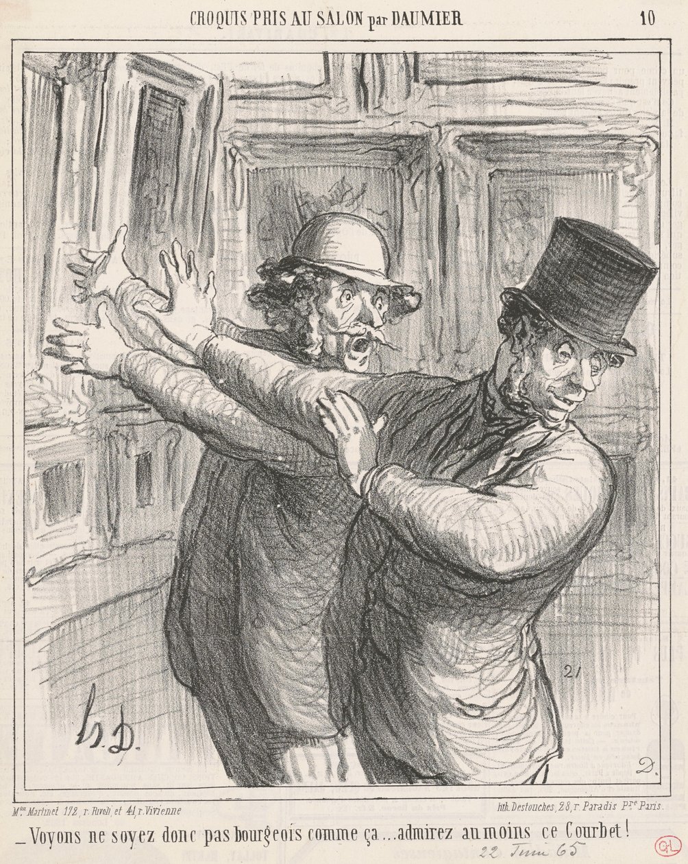 Lássuk csak... legalább ezt a Courbet-t csodáld meg! ... alkotó: Honoré Daumier