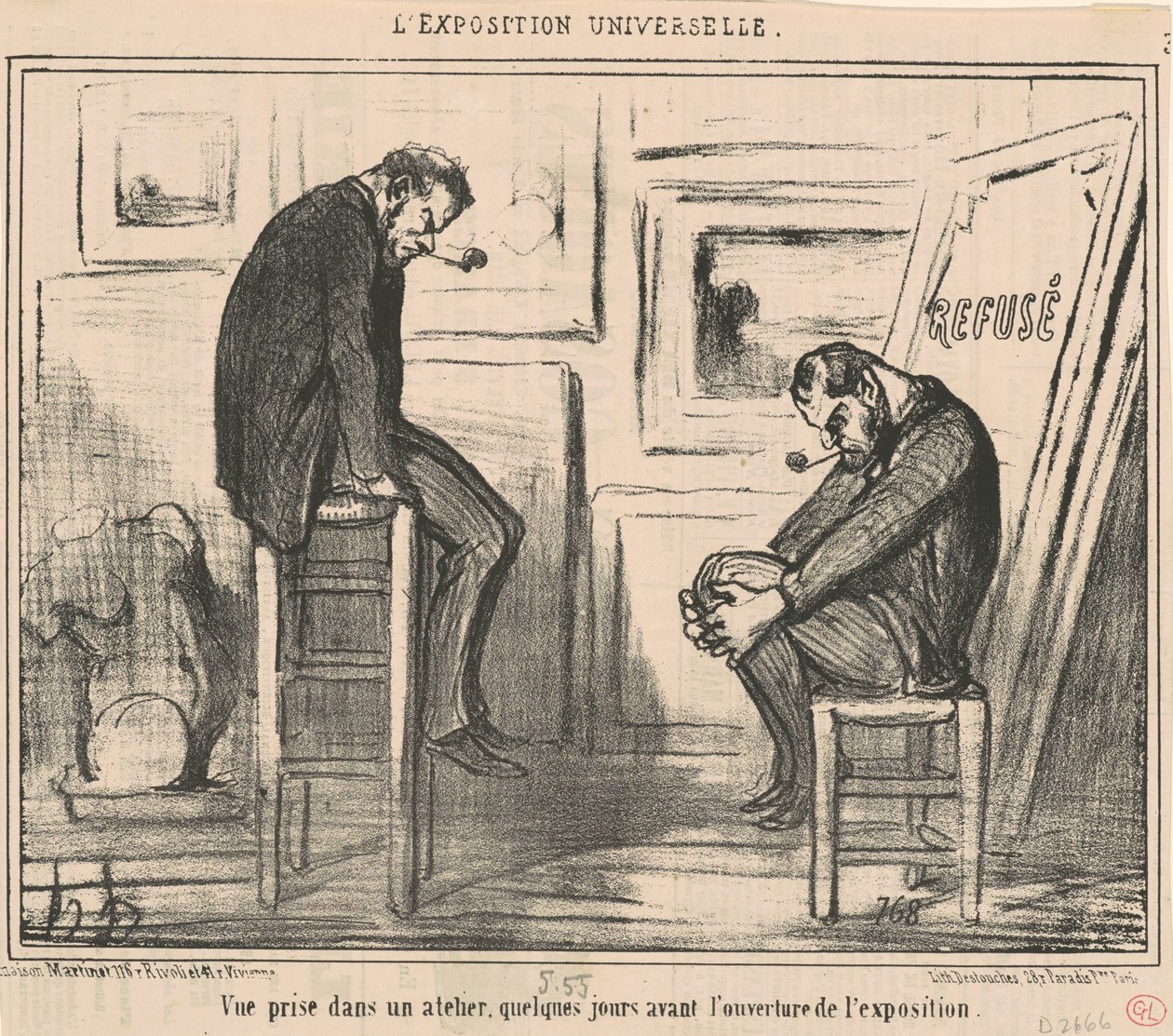 Műhelyben készült kép... alkotó: Honoré Daumier