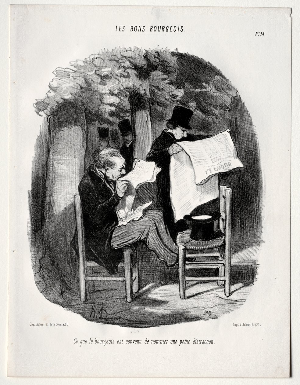Amit a burzsoá enyhe figyelemelterelésnek nevez alkotó: Honoré Daumier