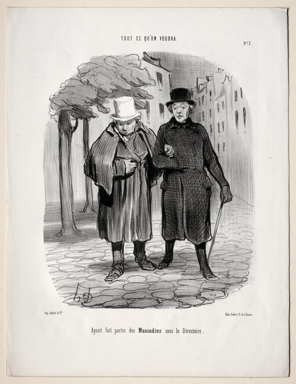 Mit akarsz, 7. tábla: Miután átvette a dandies részét a Directory alatt alkotó: Honoré Daumier