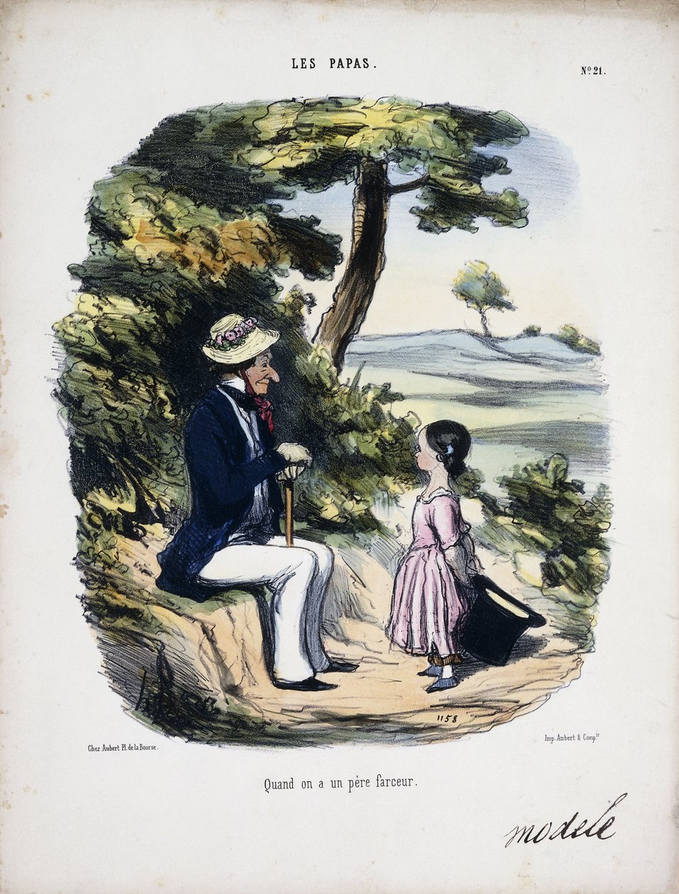Ha valakinek bohóc apja van, 1848 alkotó: Honoré Daumier