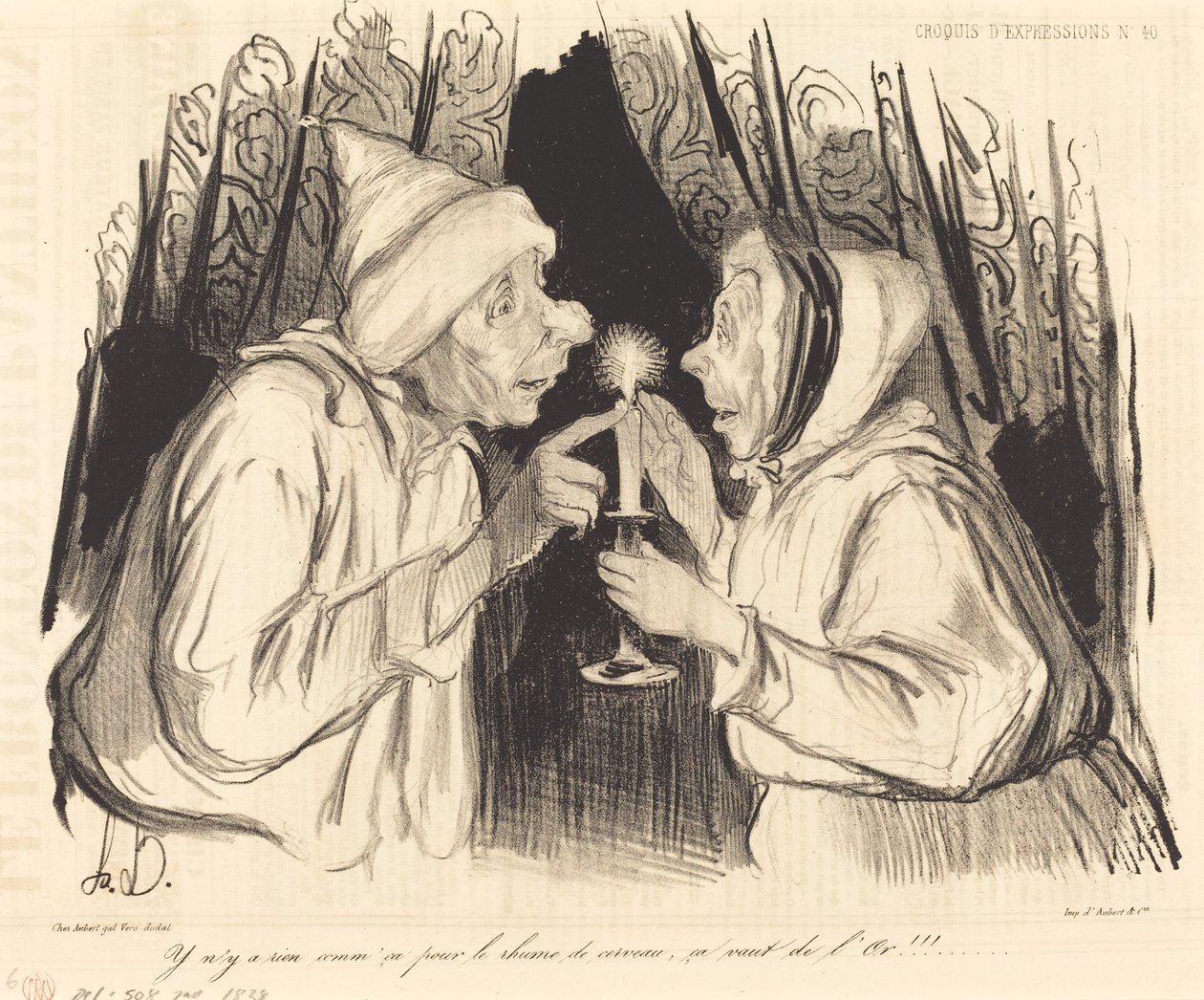 A nátha ellen semmi ilyesmi... alkotó: Honoré Daumier
