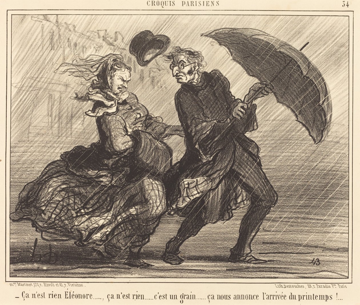 ez semmi Éléonore... ez semmi... alkotó: Honoré Daumier