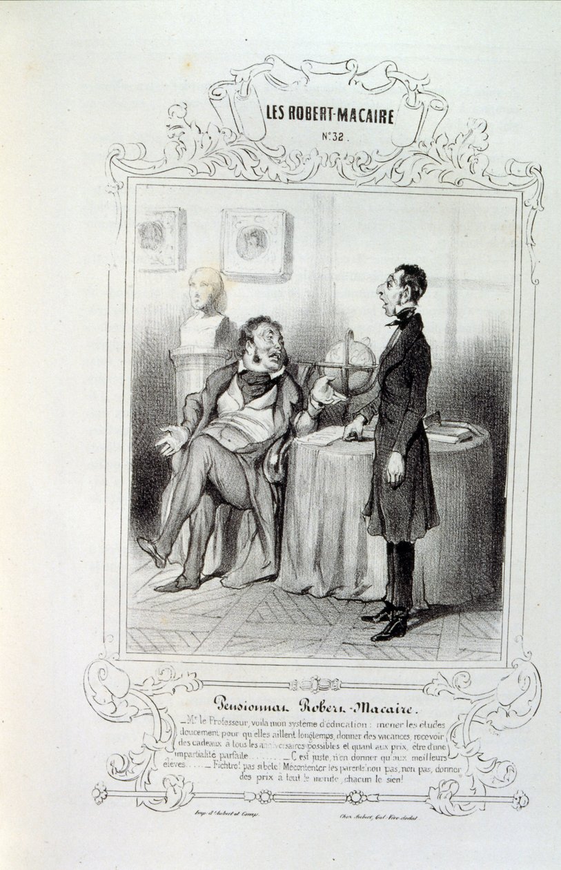 illusztrációk ötletekről és legendákról Philipon Les Cent és Robert Macaire címmel alkotó: Honoré Daumier
