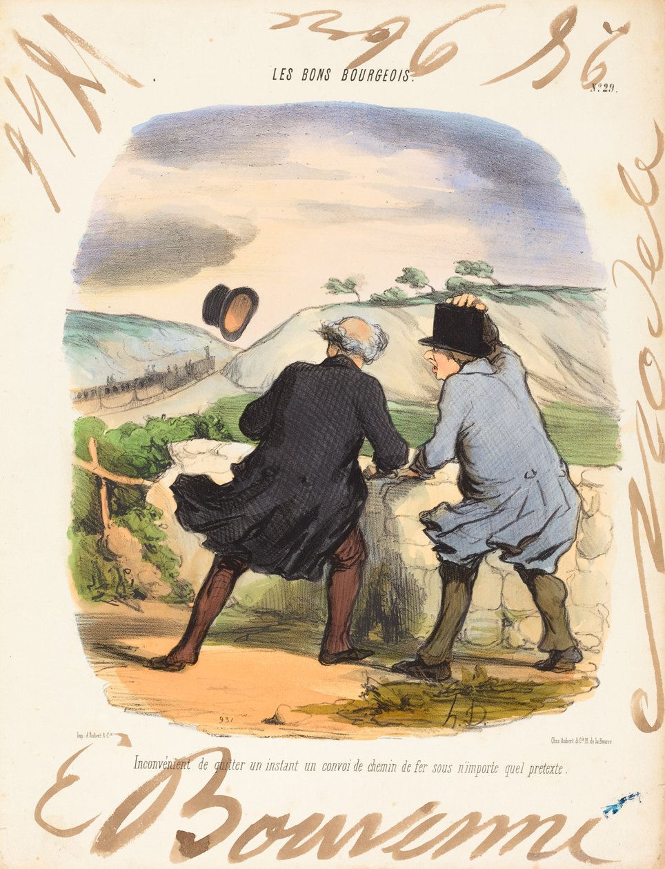 A távozás hátránya alkotó: Honoré Daumier and Edouard Bouvenne
