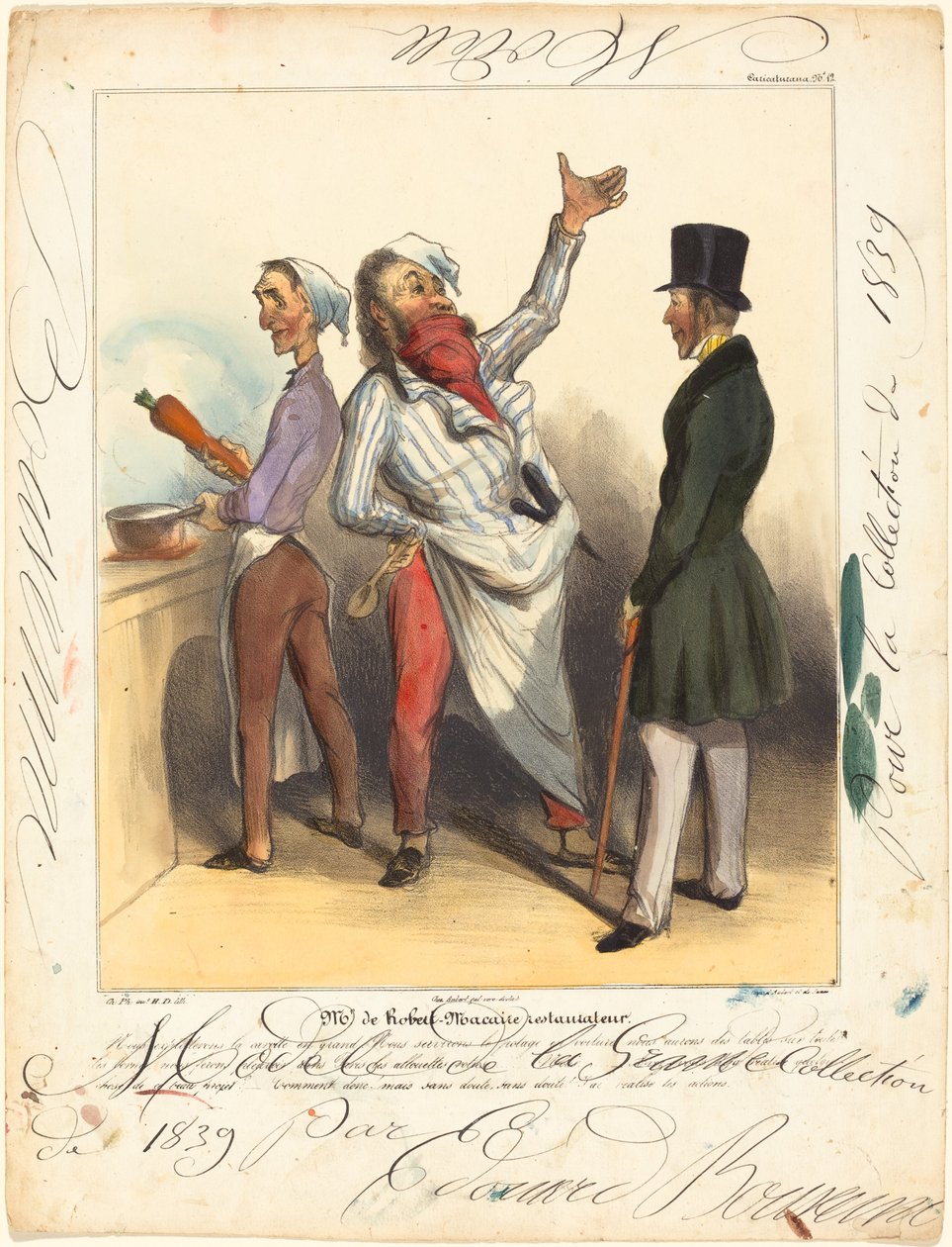 Mr. de Robert Macaire éttermes alkotó: Honoré Daumier and Edouard Bouvenne