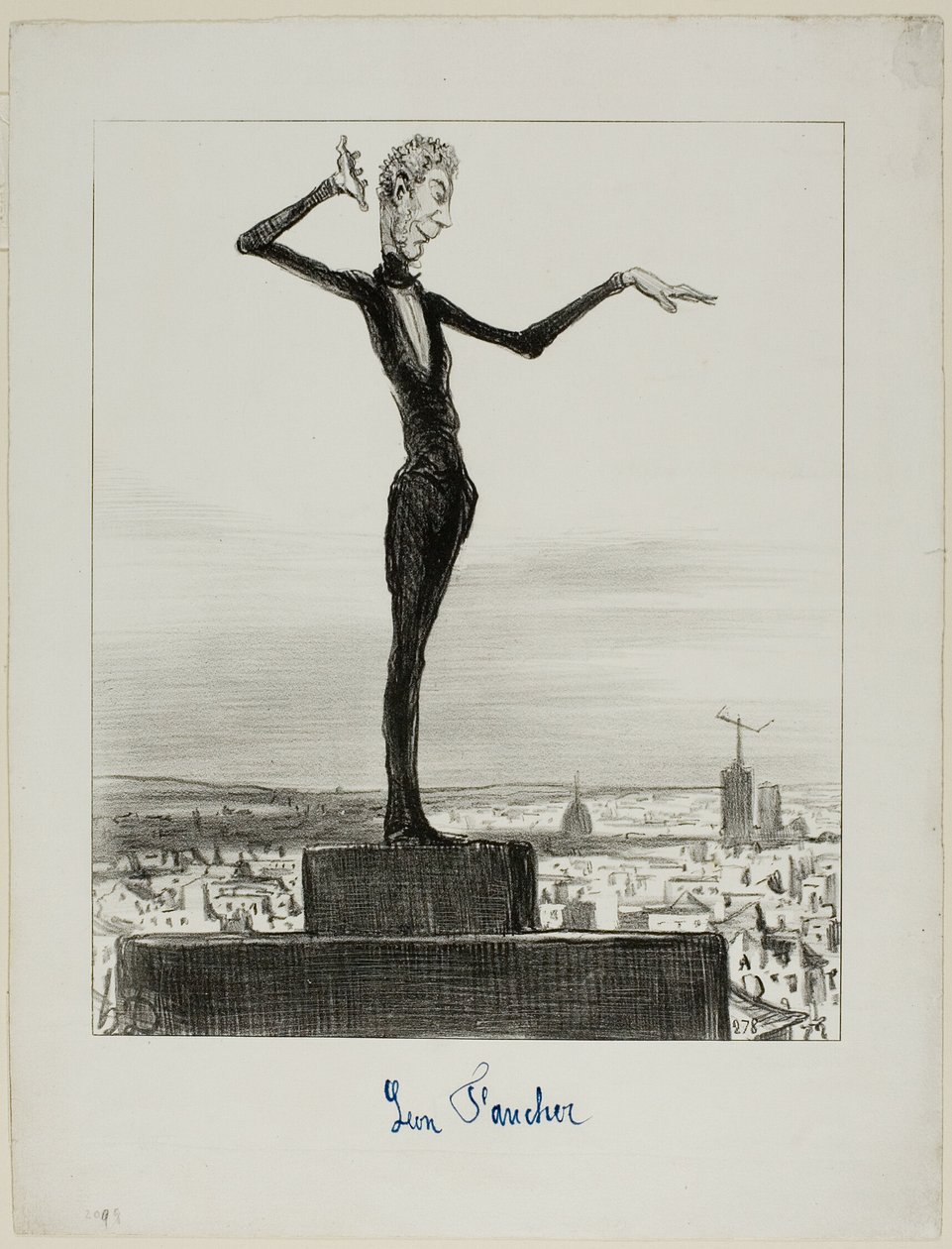 A Charivari javaslata Léon Faucher úrnak a jövőbeni távirati baklövések elkerülése érdekében, 122. lap az Actualités-ból alkotó: Honoré Victorin Daumier