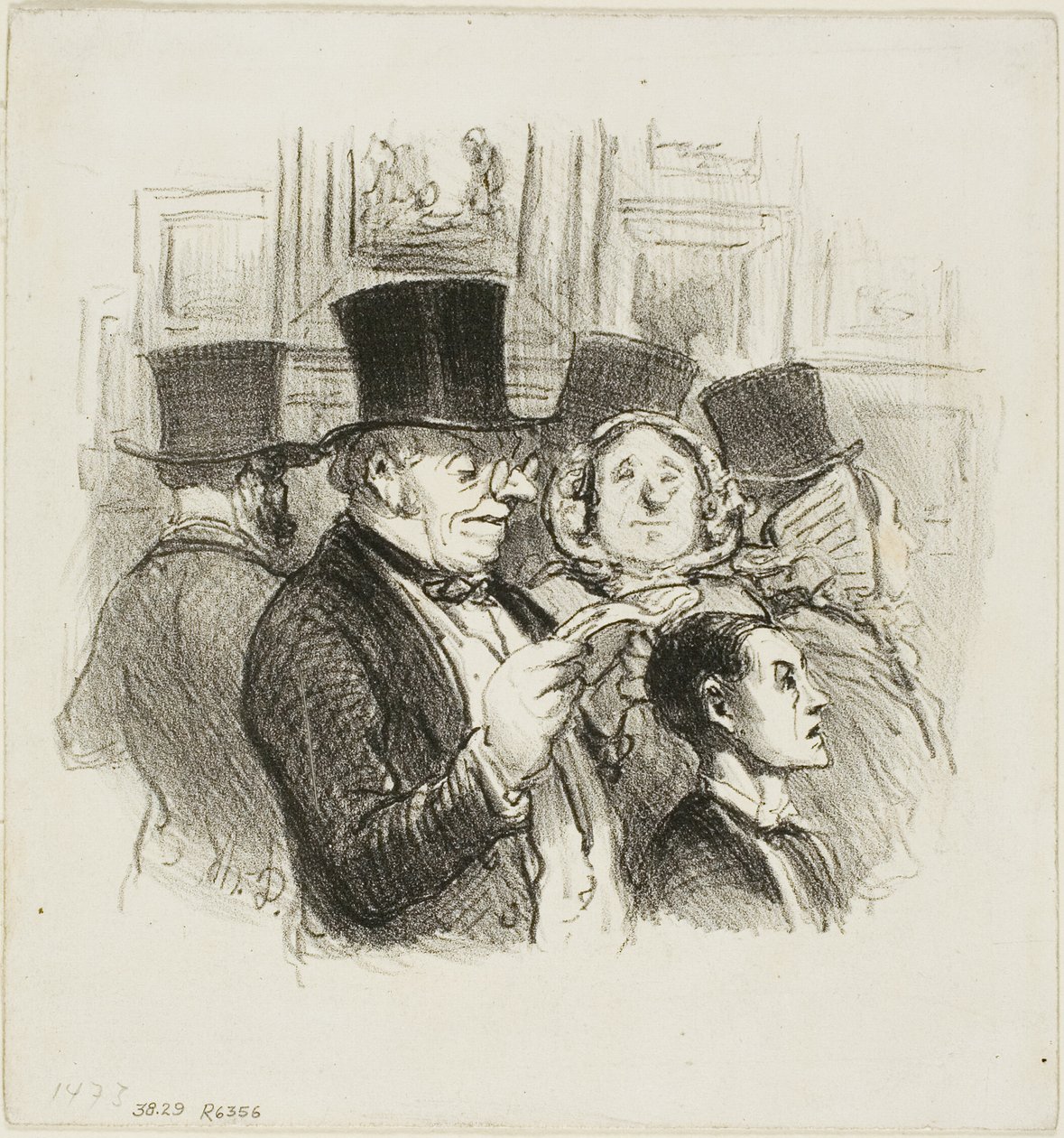 Látogatás a szalonban alkotó: Honoré Victorin Daumier