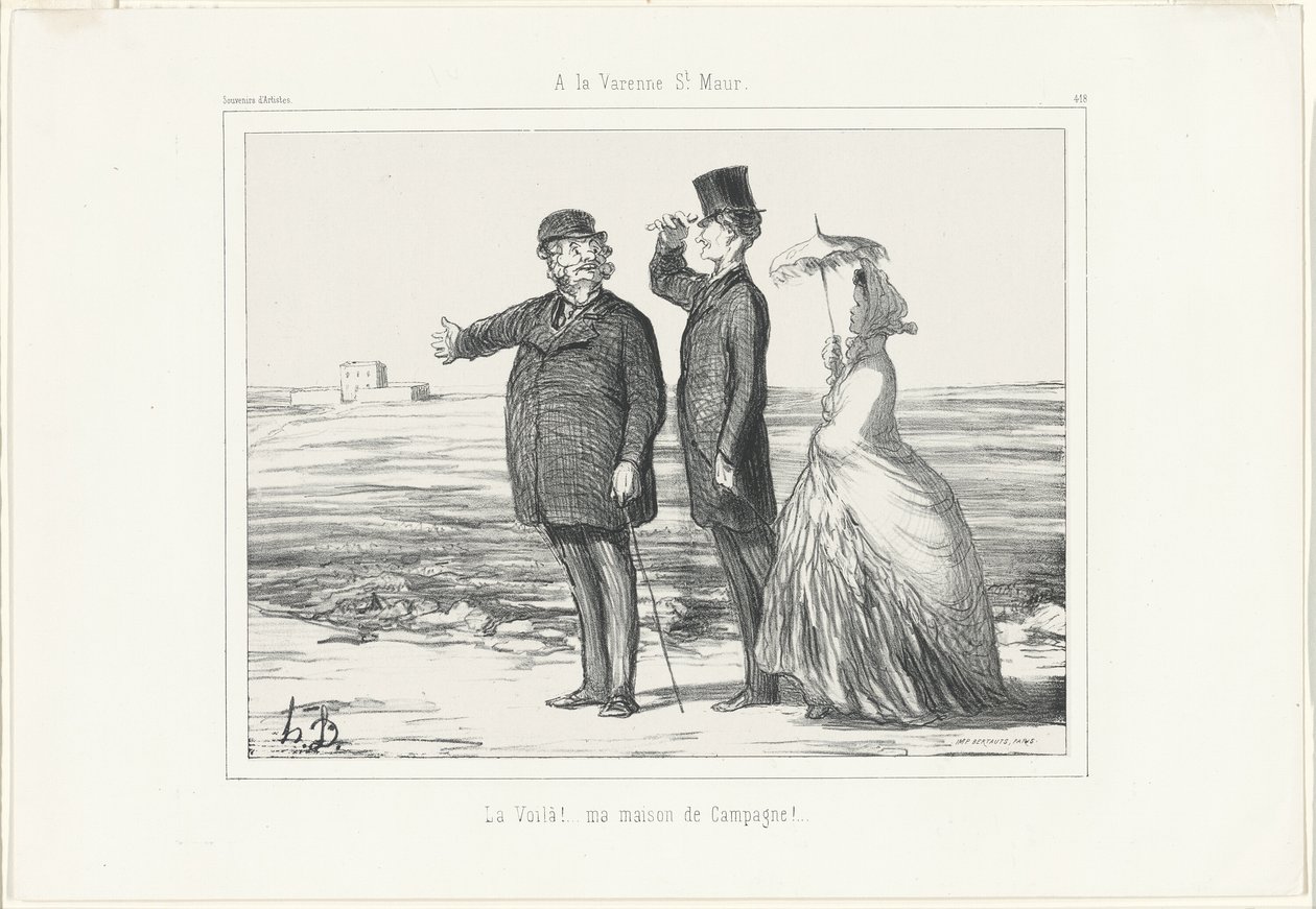 Varenne, Saint-Maur. "Ott! Az én vidéki házam", 418. tábla a Souvenirs d