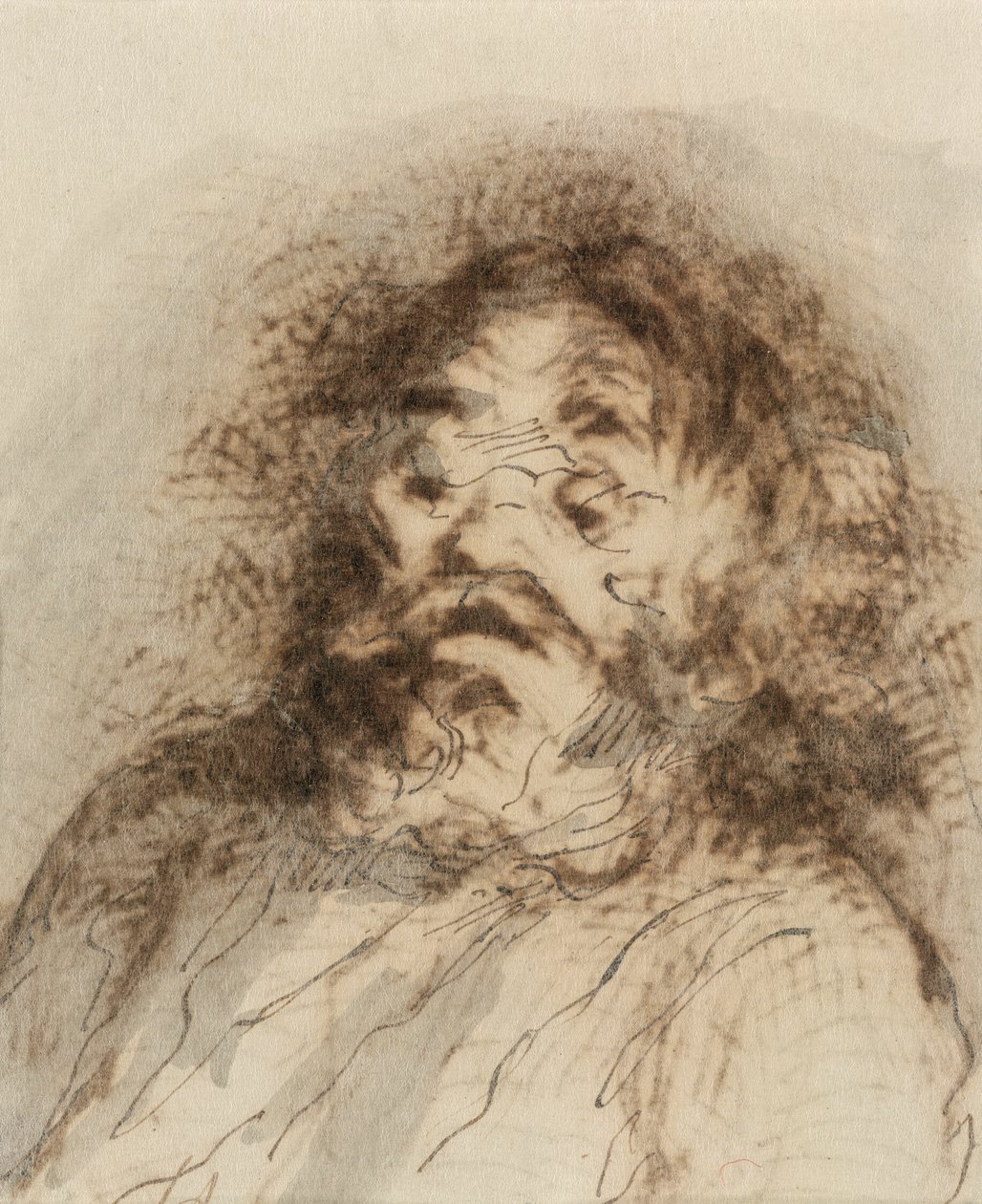 Szakállas férfi alkotó: Honoré Victorin Daumier