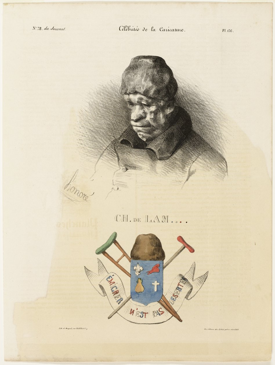 Ch. De Lam...., 156. tábla a Cartooning Celebrities-ból alkotó: Honoré Victorin Daumier