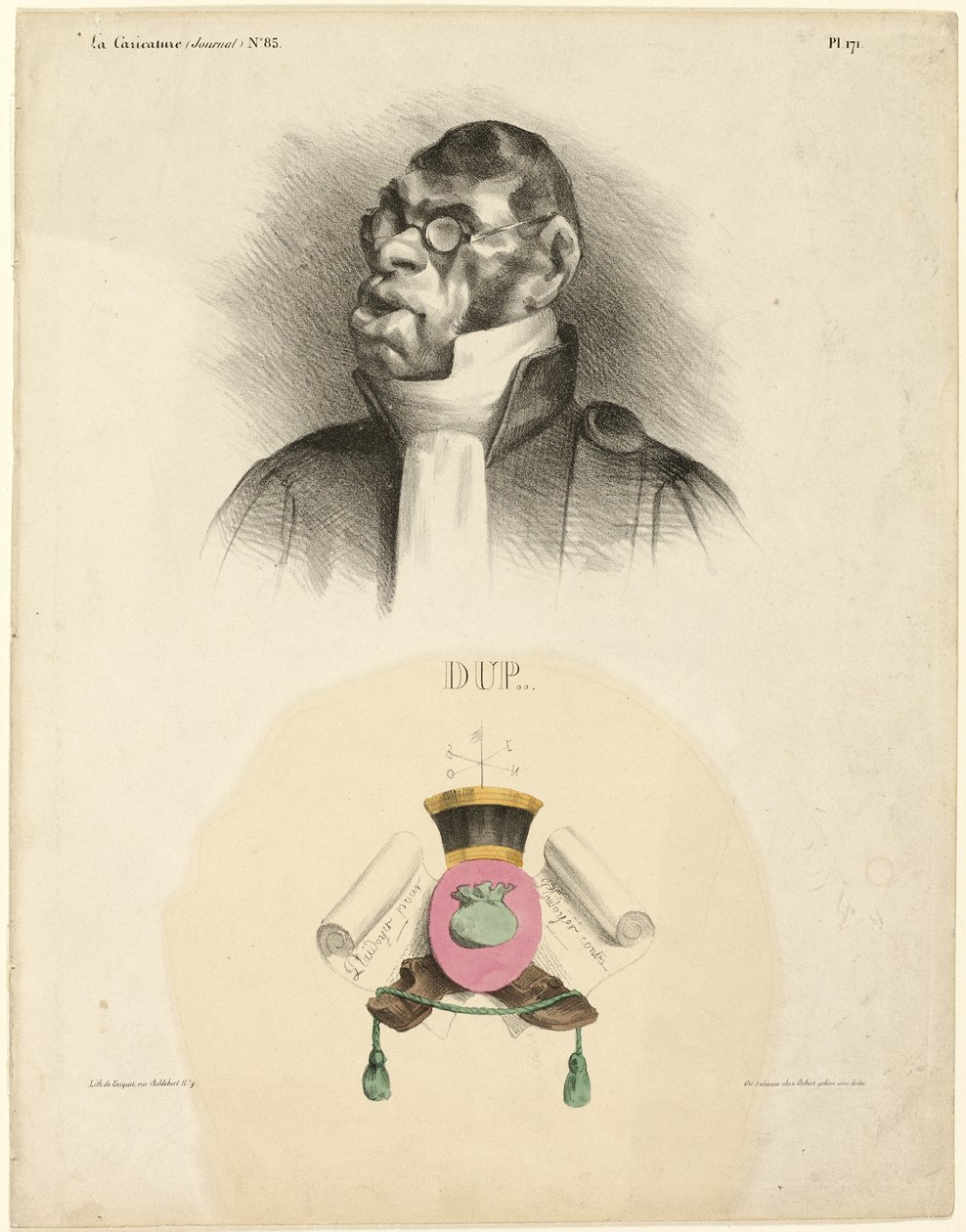 DUP..., 171-es tányér a Cartooning Celebrities-től alkotó: Honoré Victorin Daumier