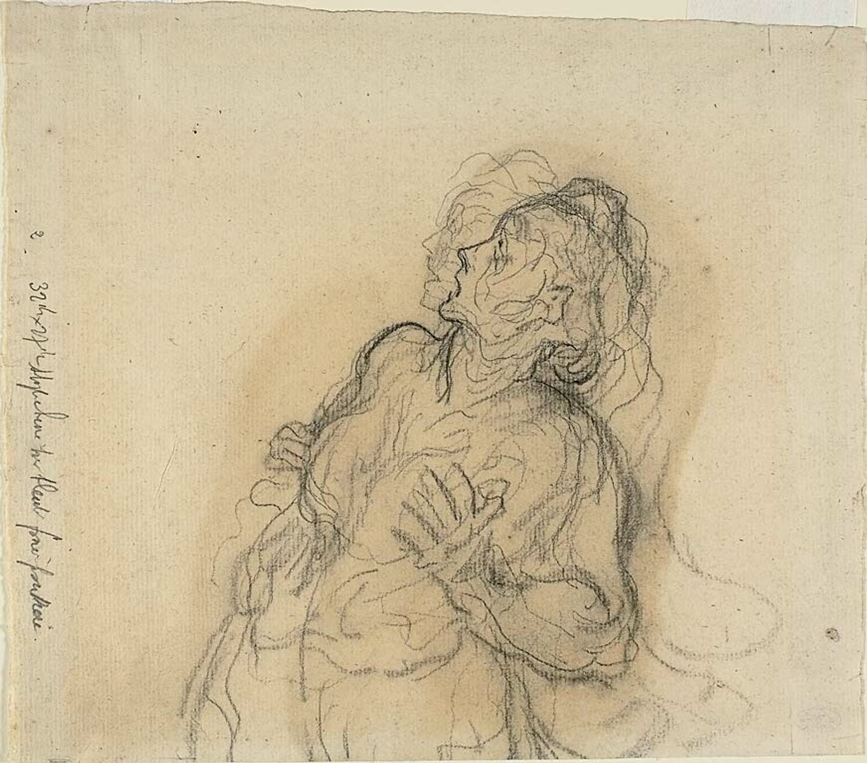Rémült nő alkotó: Honoré Victorin Daumier