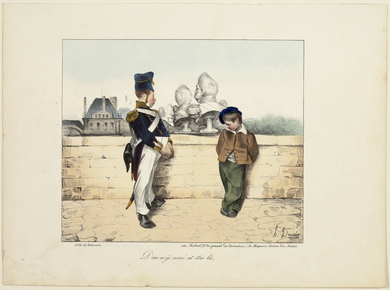"Istenem, hogy szerettem azt a fickót ott!", 16. tábla a Caricatures Politiques-ból. alkotó: Honoré Victorin Daumier