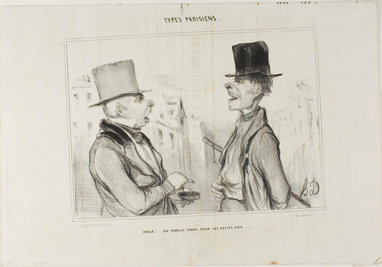 Great Times for Small Fry..., plate 7 from Types Parisiens alkotó: Honoré Victorin Daumier