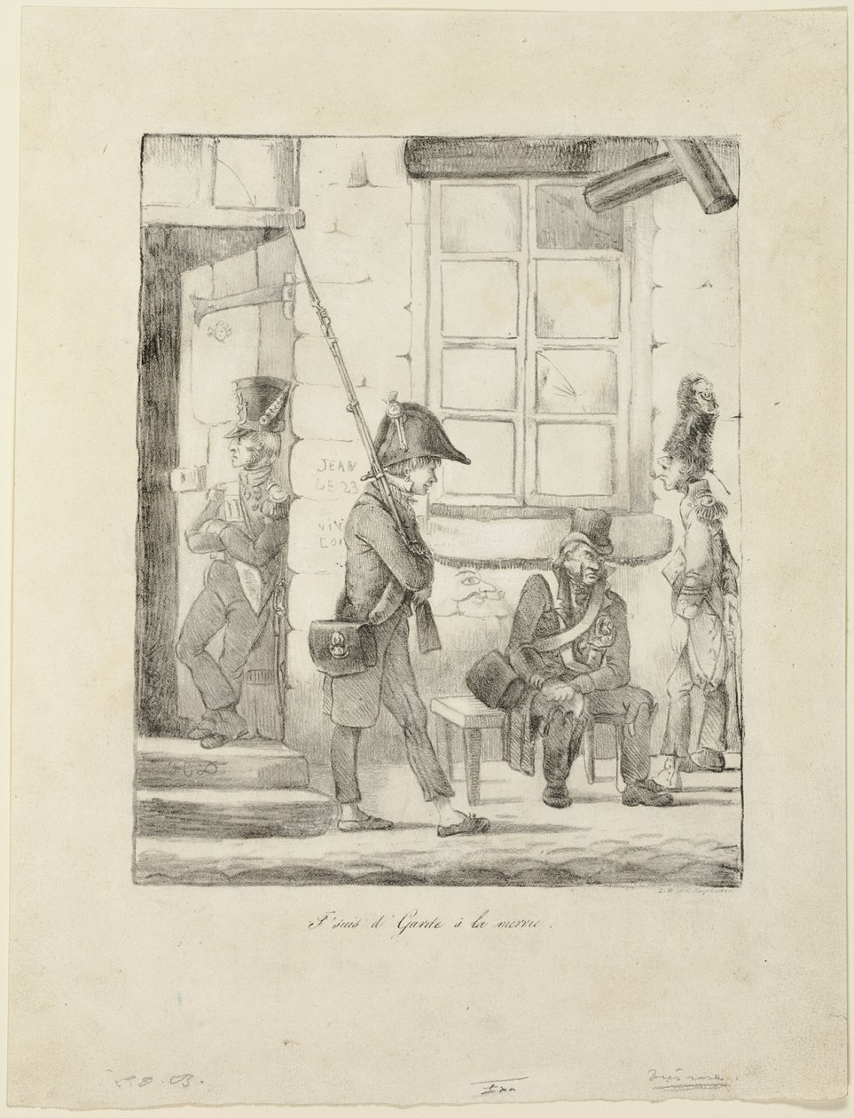 "A városházát őrzöm" alkotó: Honoré Victorin Daumier