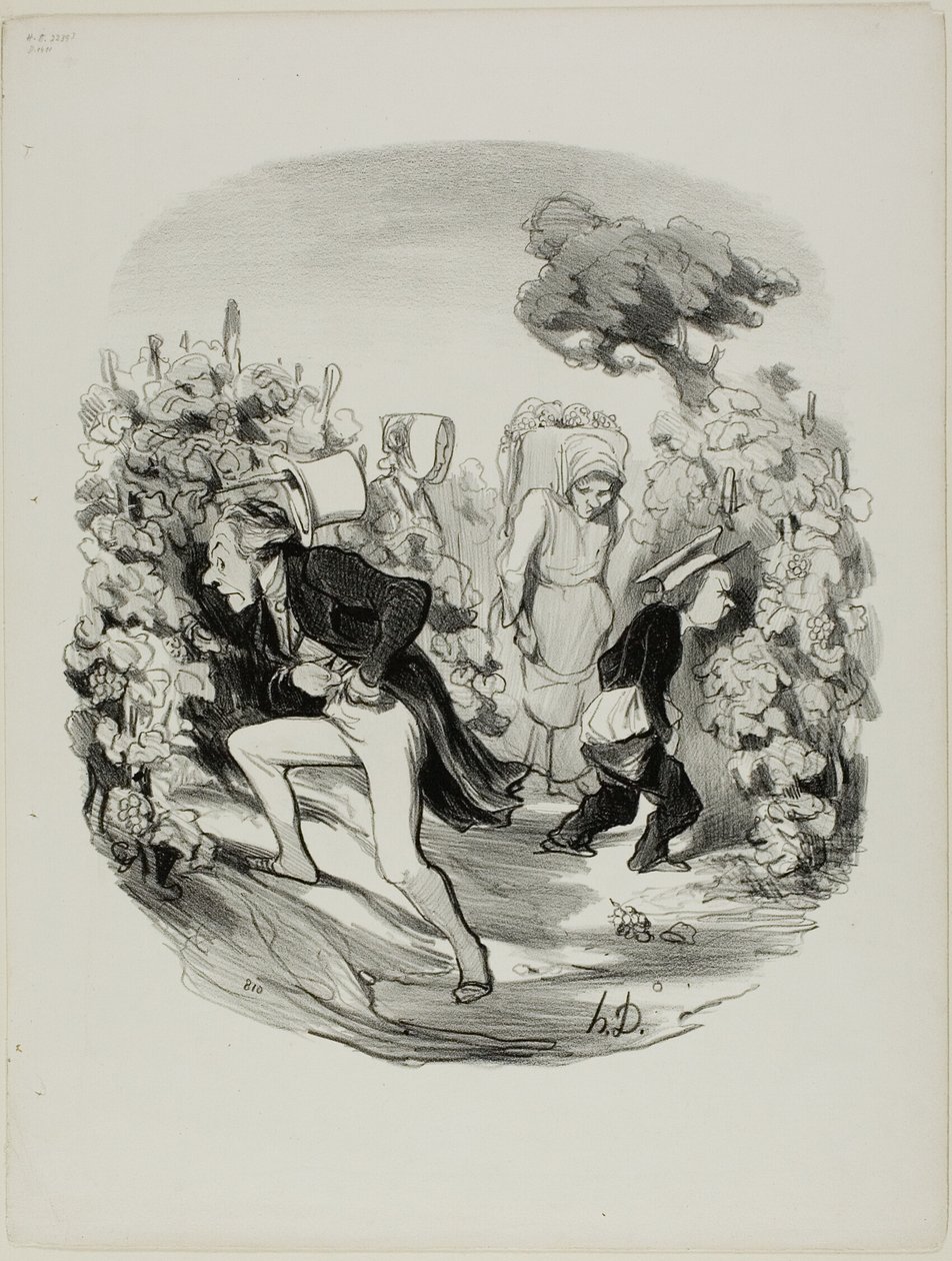 Oh Blast! ... a szőlő idén tényleg nem jó!, 24. tányér Pastoralesből alkotó: Honoré Victorin Daumier