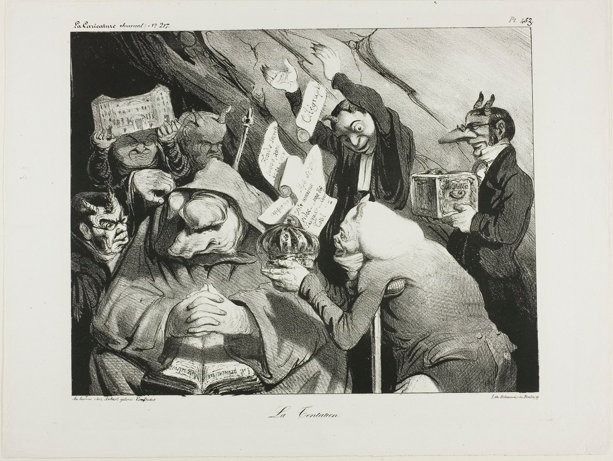 Kísértés, 453. tányér alkotó: Honoré Victorin Daumier