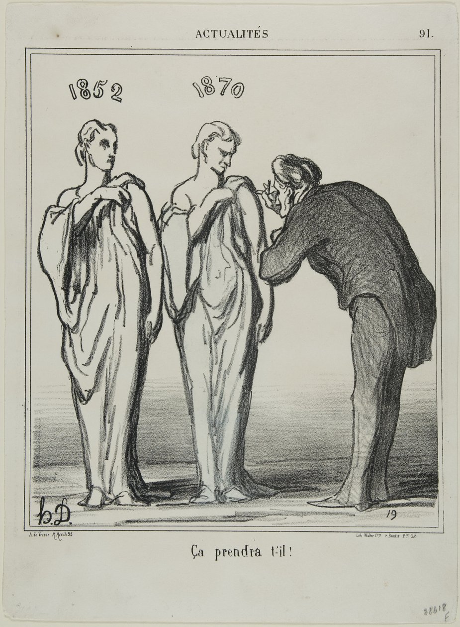 "Ez megteszi a dolgát!", 91-es tányér az Actualités-től alkotó: Honoré Victorin Daumier