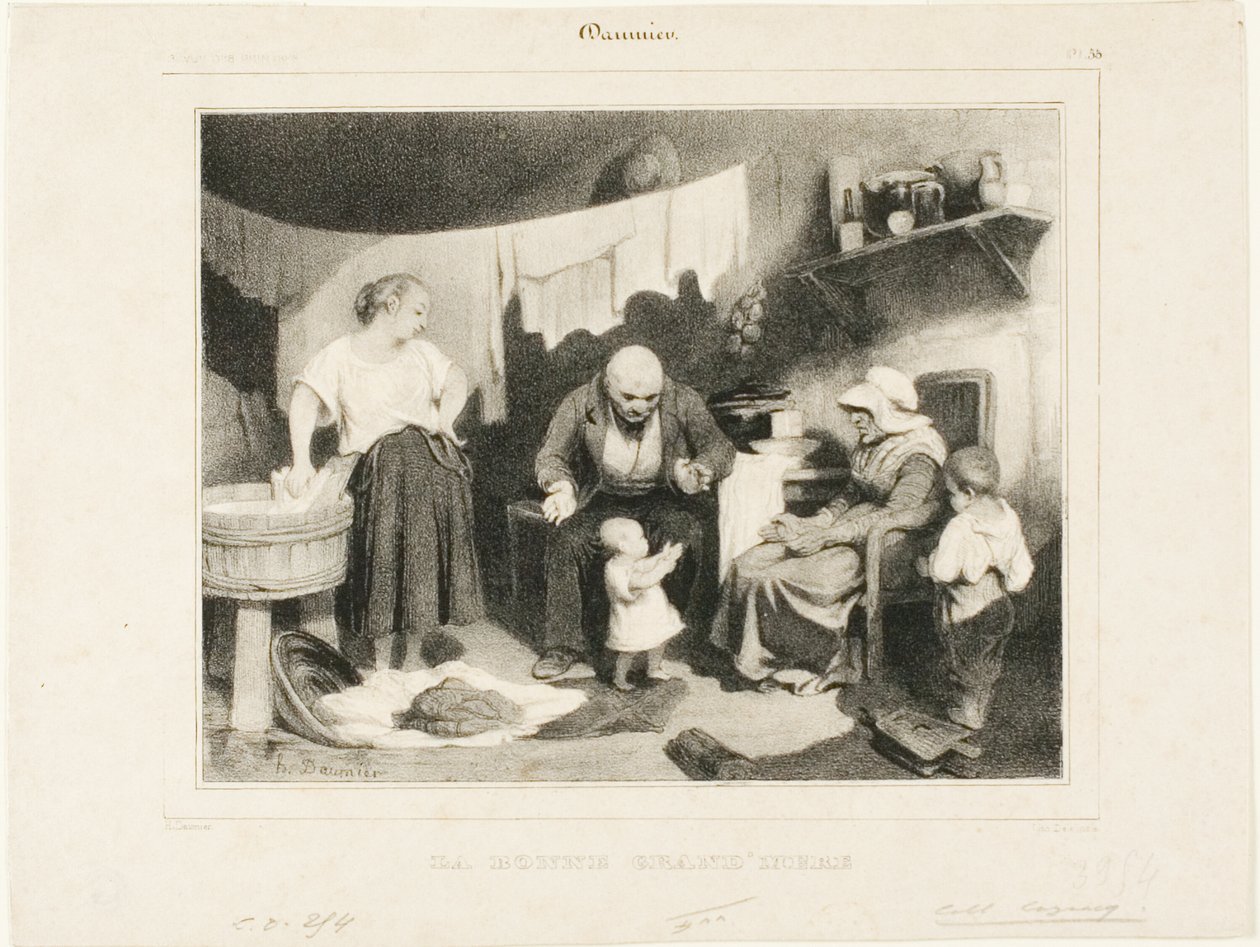 A jó nagymama, 55. tányér alkotó: Honoré Victorin Daumier