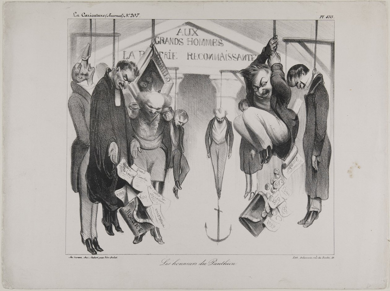 A Pantheon kitüntetései, 433. tábla alkotó: Honoré Victorin Daumier