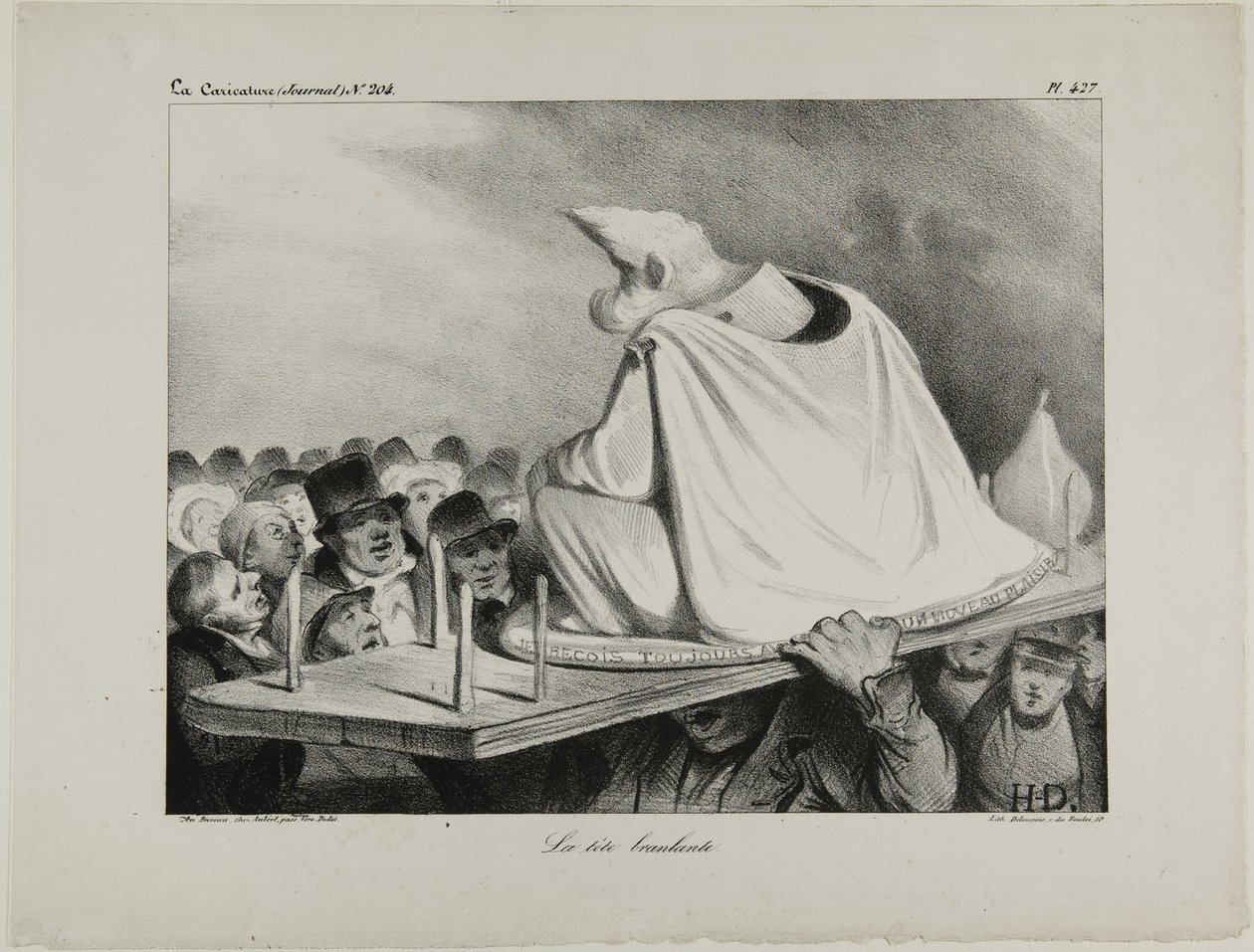 A laza fej, 427. tábla alkotó: Honoré Victorin Daumier