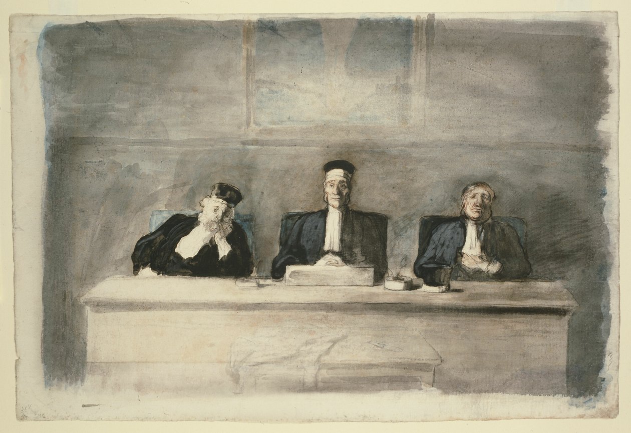 A három bíró alkotó: Honoré Victorin Daumier