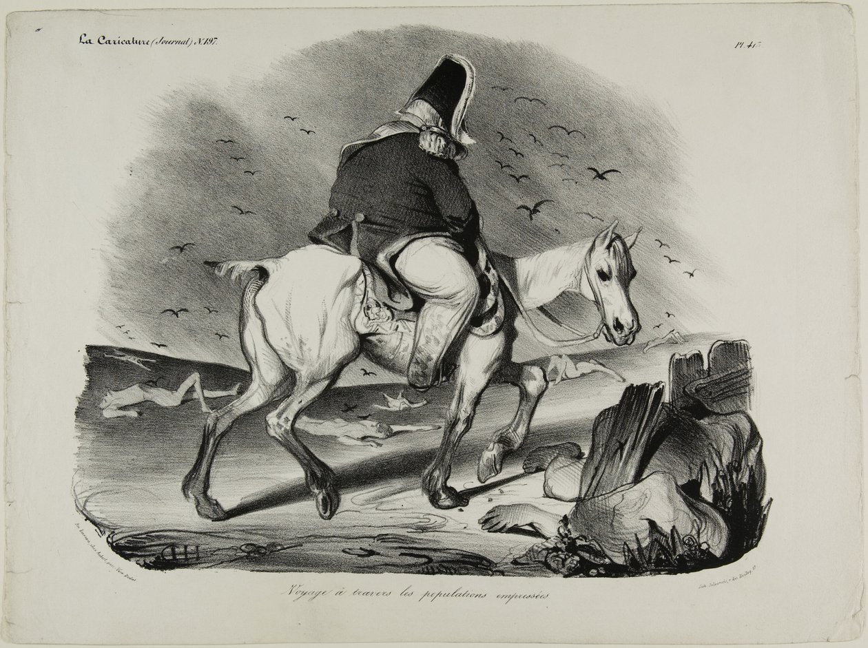 Utazás a figyelmes lakosság körében, 413. tányér alkotó: Honoré Victorin Daumier