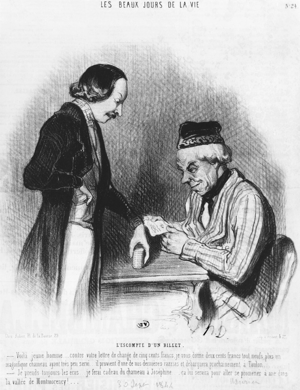 Leszámítolva, 1844. szeptember 30 alkotó: Honoré Daumier