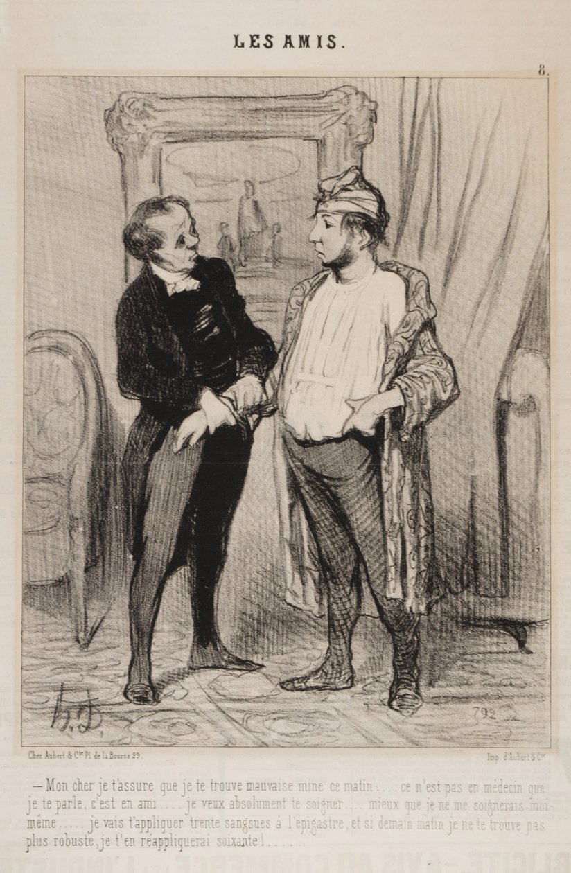 Kedvesem, biztosíthatlak, hogy rosszul nézel ki ma reggel... alkotó: Honoré Daumier