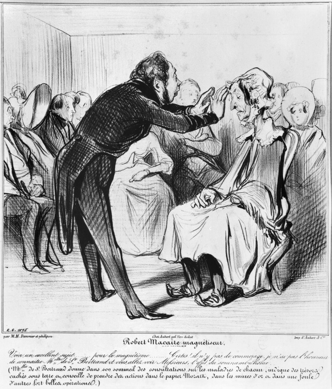 Robert Macaire hipnotizál alkotó: Honoré Daumier