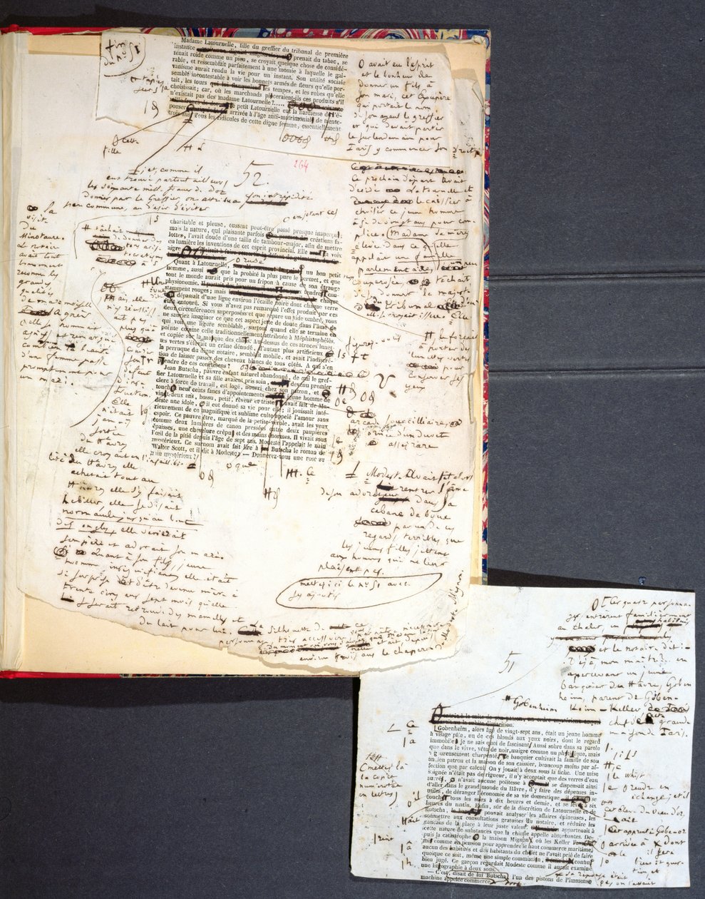 A „Modeste Mignon” bizonyítása (264. o.) a szerző által javítva, 1844 alkotó: Honore de Balzac