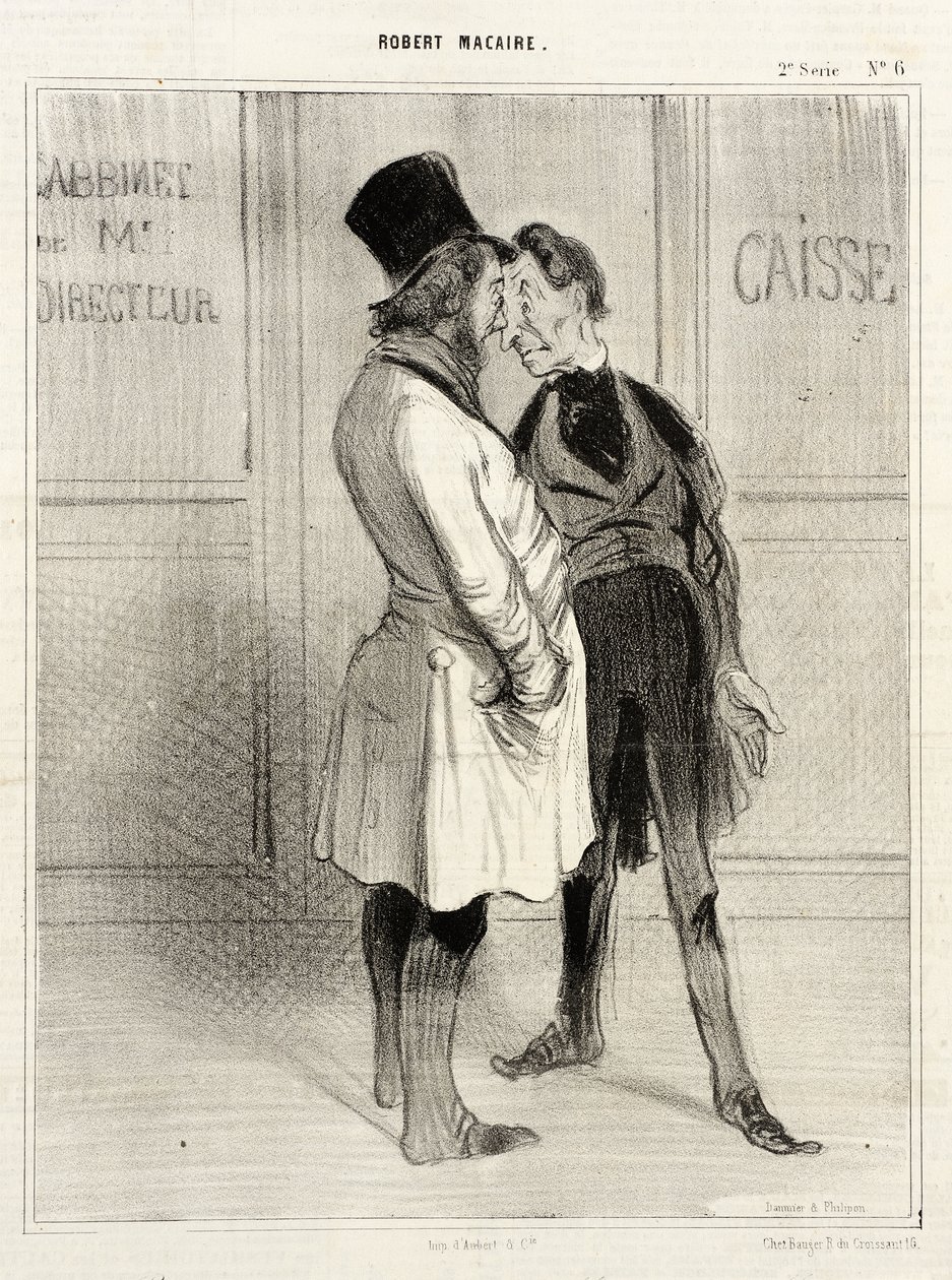 (Robert) Nos, kedves igazgatóm... alkotó: Honoré Daumier
