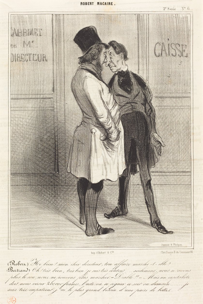 (Robert) Nos, kedves igazgatóm... alkotó: Honoré Daumier