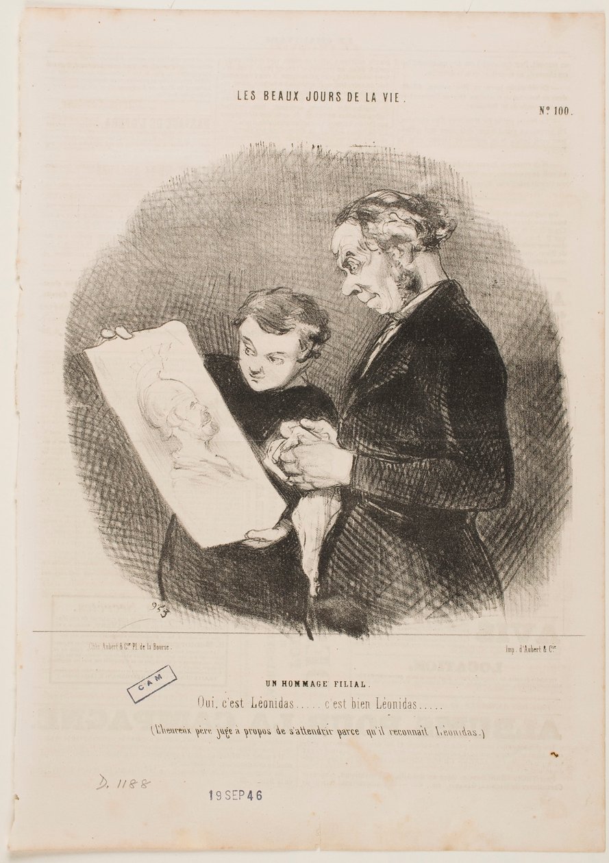 Gyermeki tiszteletadás alkotó: Honoré Daumier