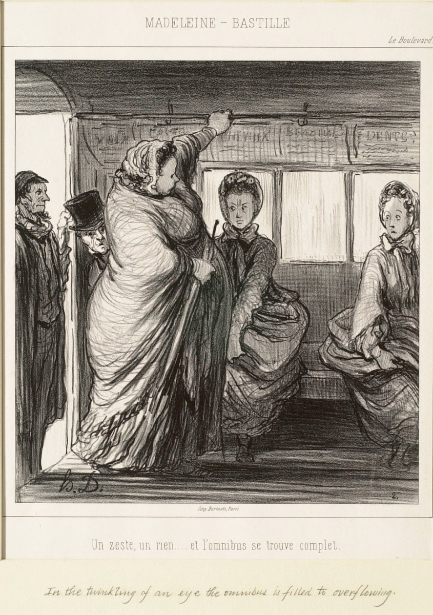 Egy kis semmiség - és az omnibusz megtelt alkotó: Honoré Daumier