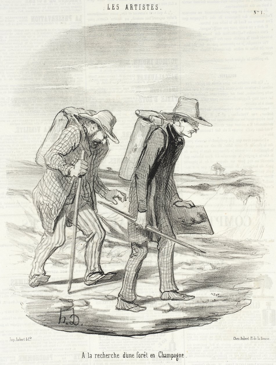 Erdőt keresve Champagne-ban alkotó: Honoré Daumier