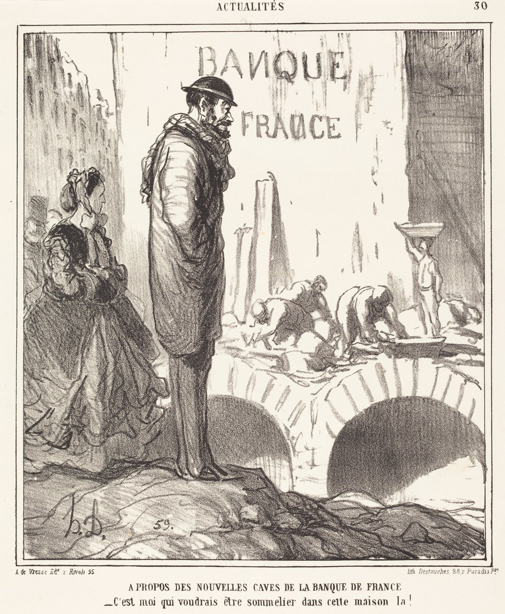 A Banque de France ... pincéiről alkotó: Honoré Daumier