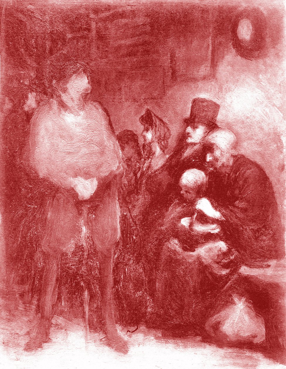 Váróterem, Daumier kiállítás a Galerie Durand-Ruelben 1878-ban alkotó: Honoré Daumier