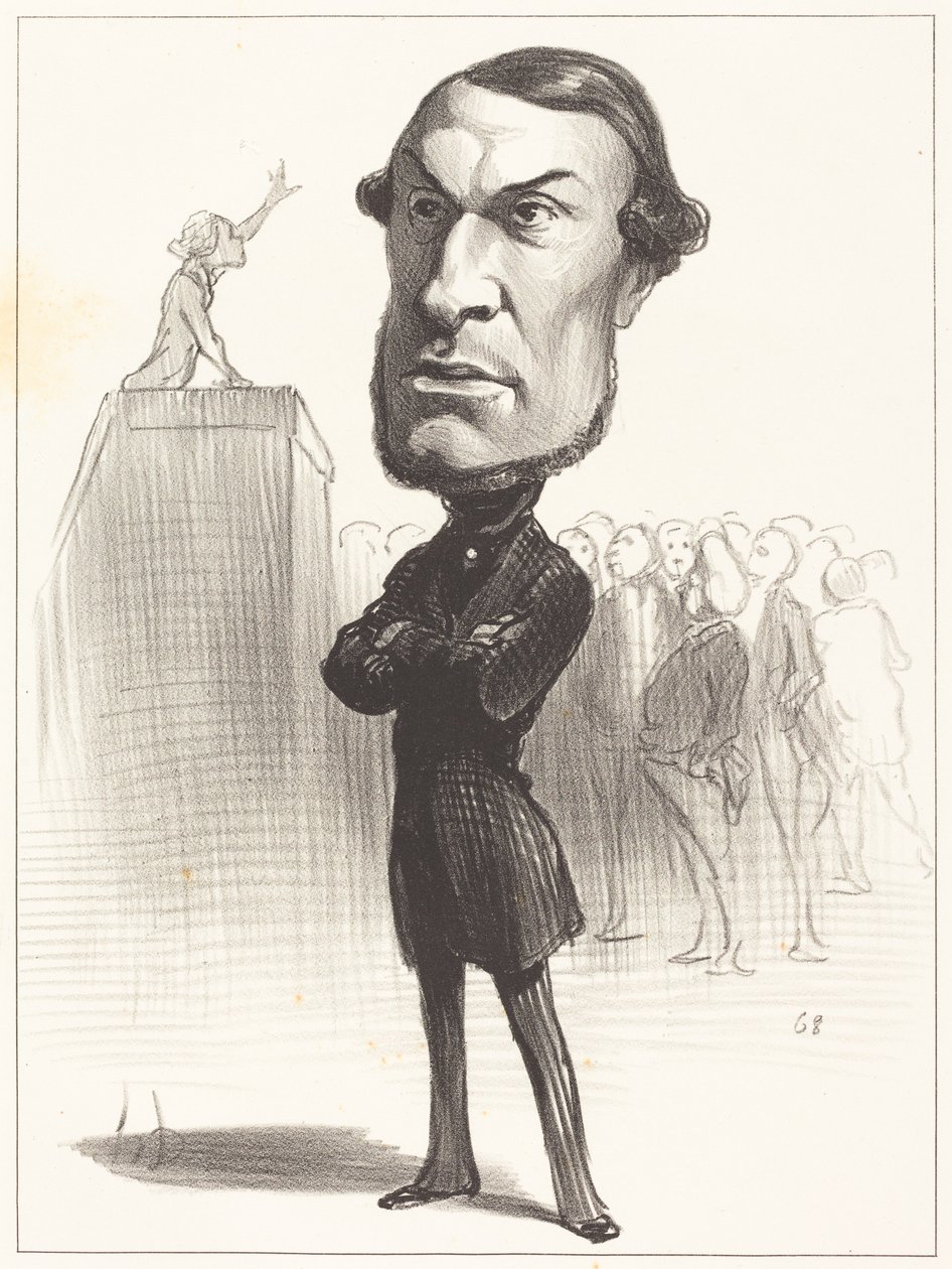 Achille Fould alkotó: Honoré Daumier
