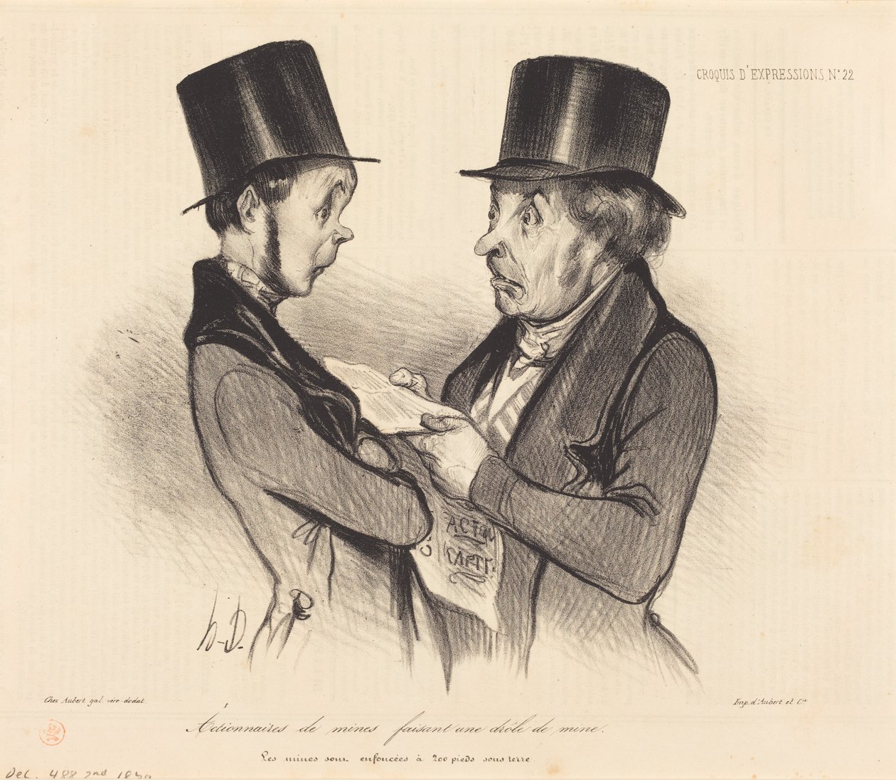 Bányarészvényesek... alkotó: Honoré Daumier