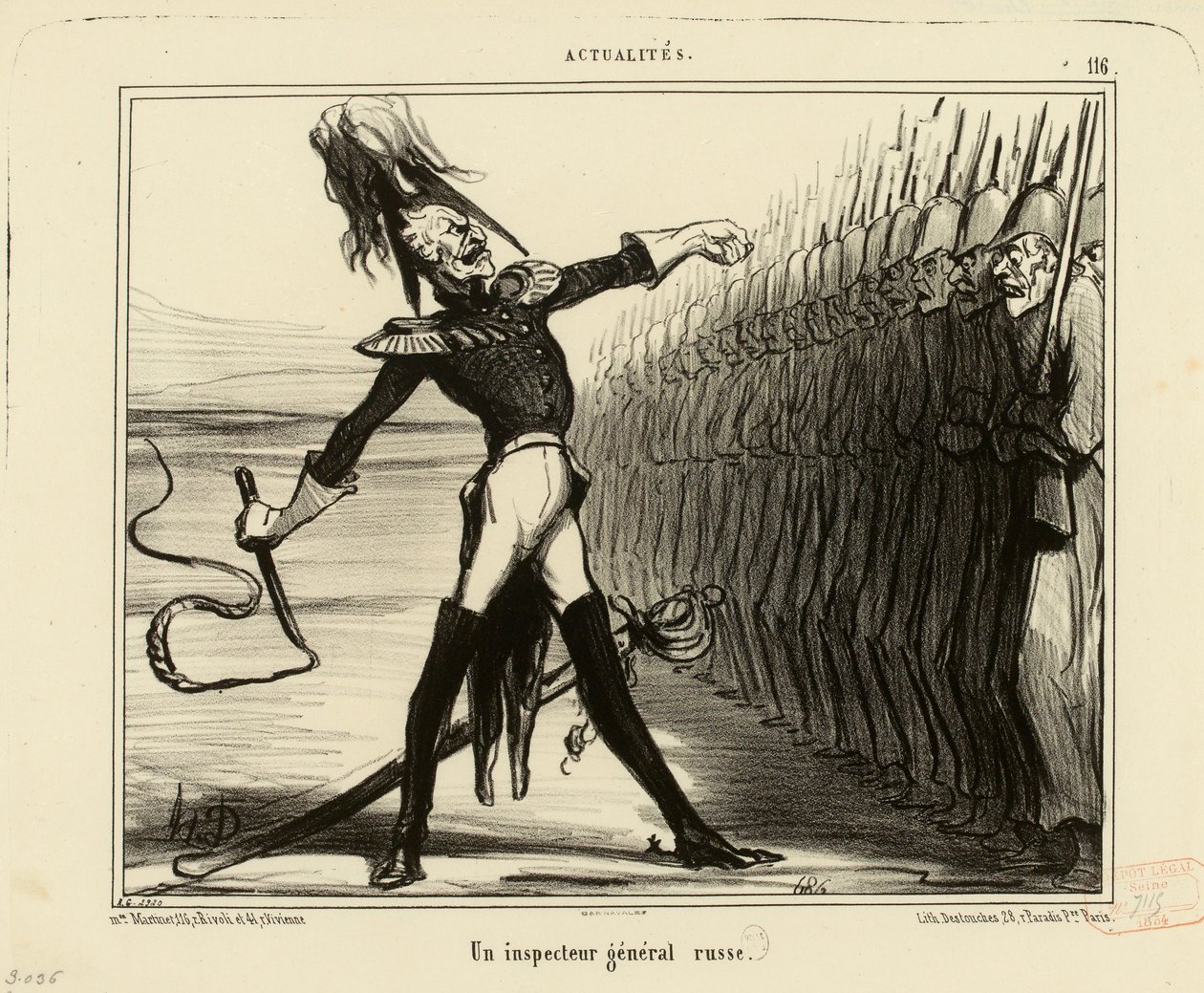 Aktualitások, 116. szám: Egy orosz főfelügyelő alkotó: Honoré Daumier