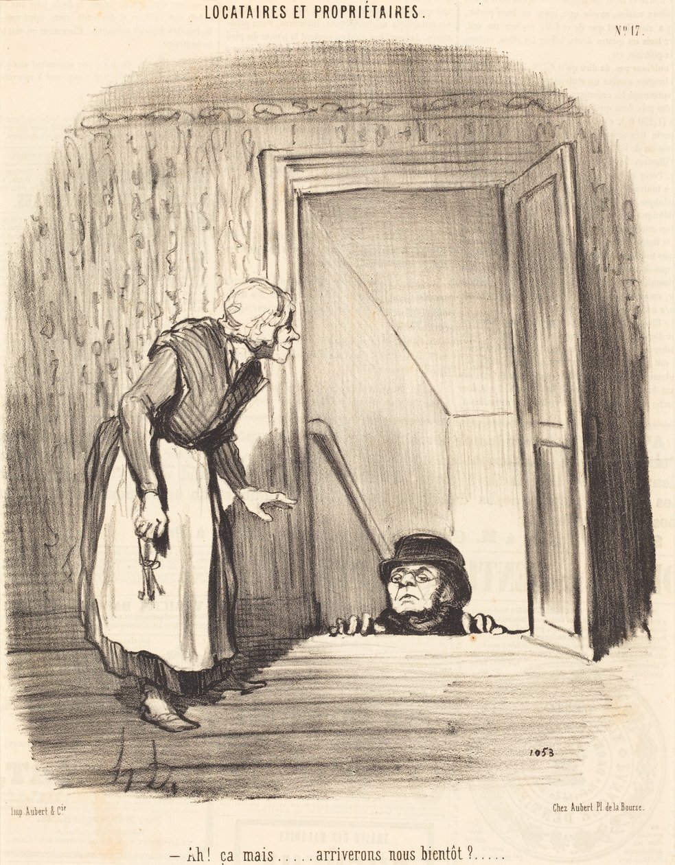 Ah! De... hamarosan megérkezünk? alkotó: Honoré Daumier