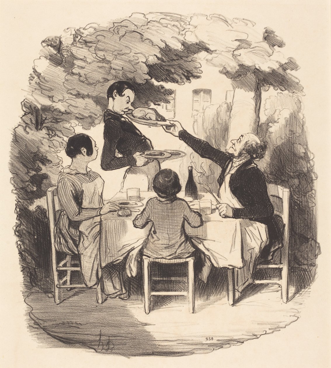 Ah! friss... de te olyan fiú vagy... alkotó: Honoré Daumier